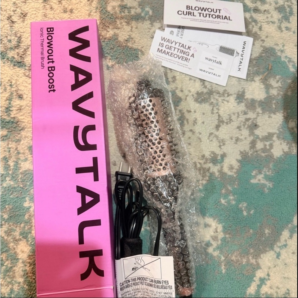 Wavytalk Blowout Boost Ionic Thermal Brush in Rose Pink